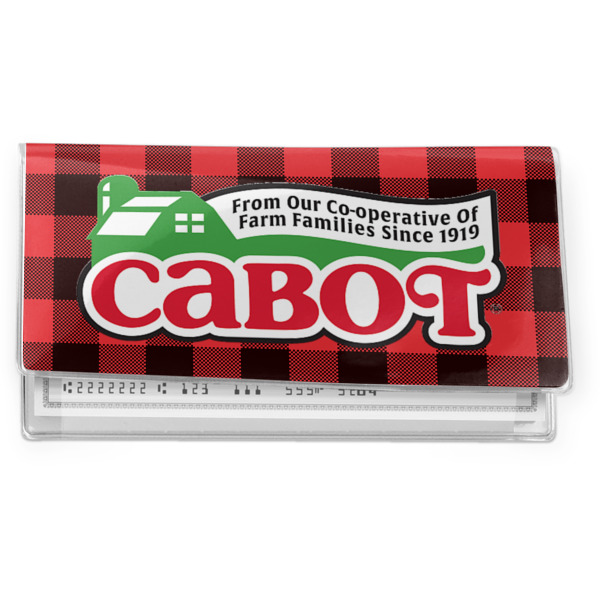 Custom Lumberjack Plaid Vinyl Checkbook Cover (Personalized)