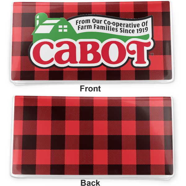 Custom Design - Vinyl Check Book Cover - Front and Back