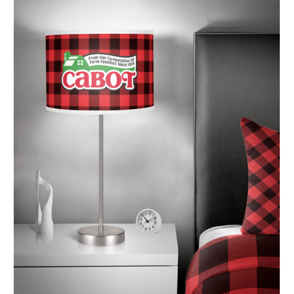 Custom Design - 13" Drum Lampshade - In Room