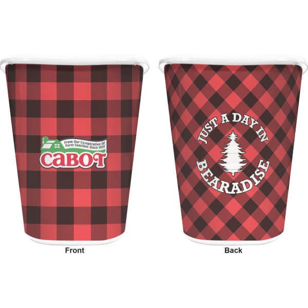 Custom Design - Waste Basket - White - Double Sided - Approval