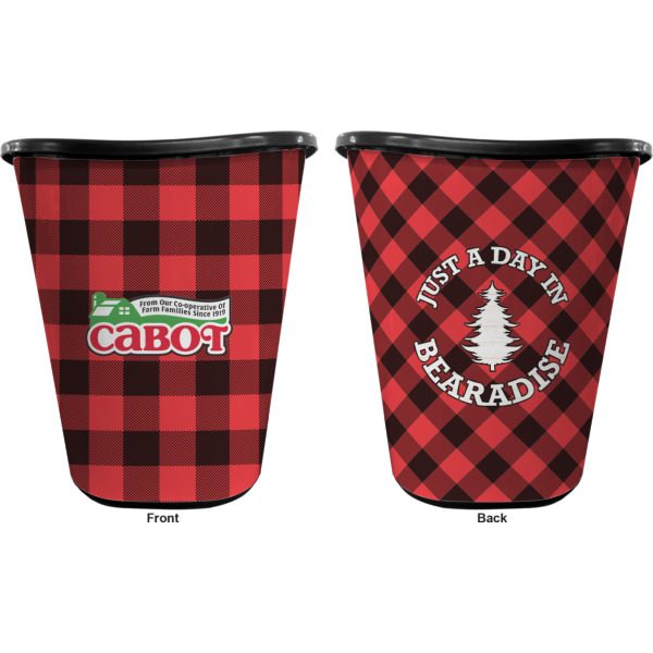 Custom Design - Waste Basket - Black - Double Sided - Approval
