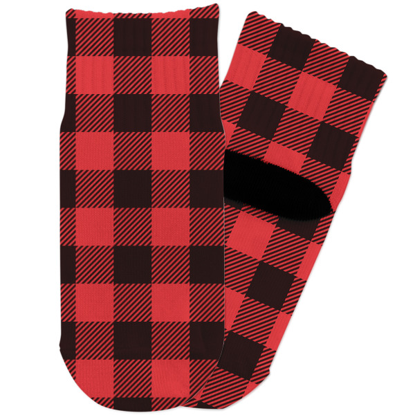 Custom Lumberjack Plaid Toddler Ankle Socks