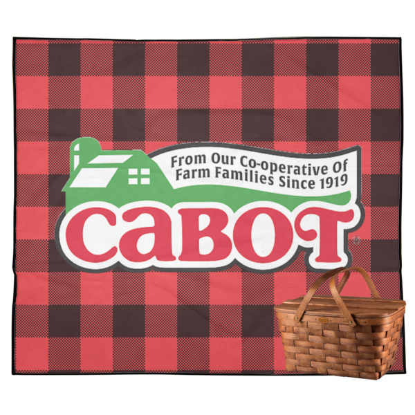 Custom Lumberjack Plaid Outdoor Picnic Blanket (Personalized)