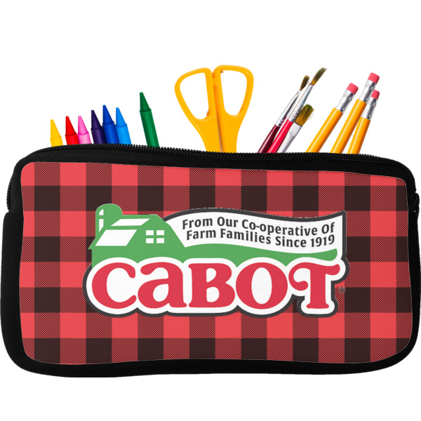 Custom Lumberjack Plaid Neoprene Pencil Case (Personalized)
