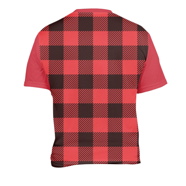 Custom Design - Men's Crew Neck T Shirt Medium - Back