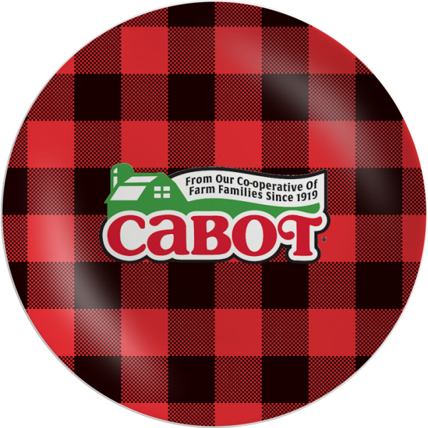 Custom Lumberjack Plaid Melamine Plate (Personalized)