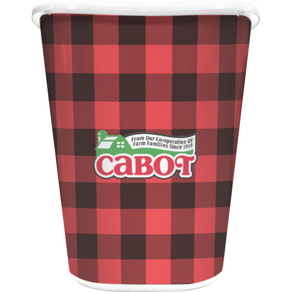 Custom Lumberjack Plaid Waste Basket (Personalized)