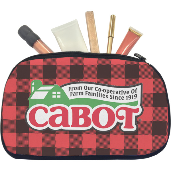 Custom Lumberjack Plaid Makeup / Cosmetic Bag - Medium (Personalized)