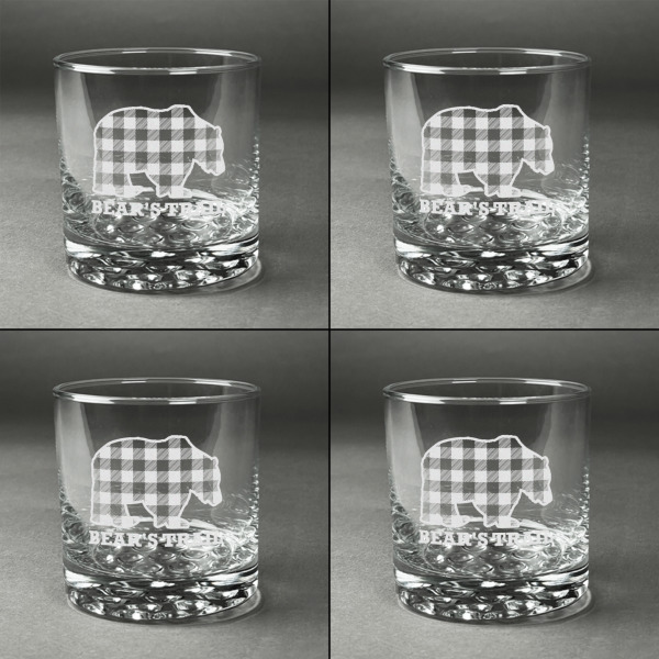 Custom Design - Whiskey Glasses - Set of 4 - Front