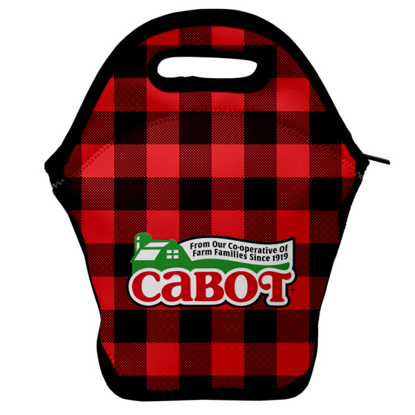 Custom Lumberjack Plaid Lunch Bag w/ Name or Text