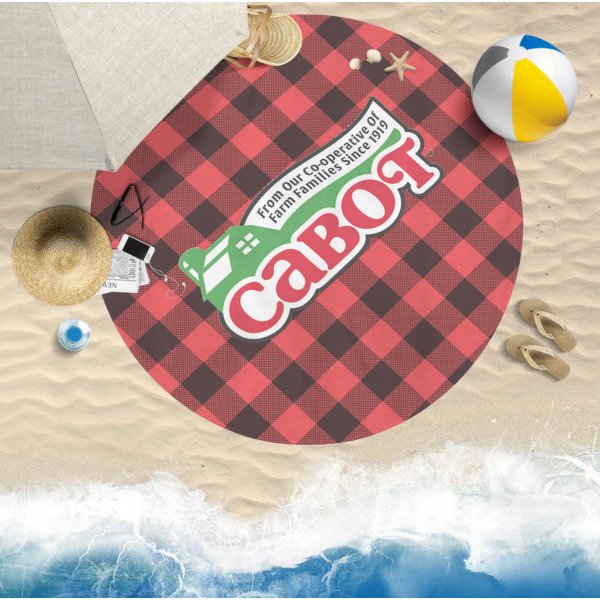 Custom Design - Round Beach Towel Lifestyle