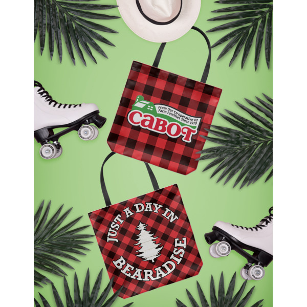 Custom Design - Canvas Tote Lifestyle Front and Back