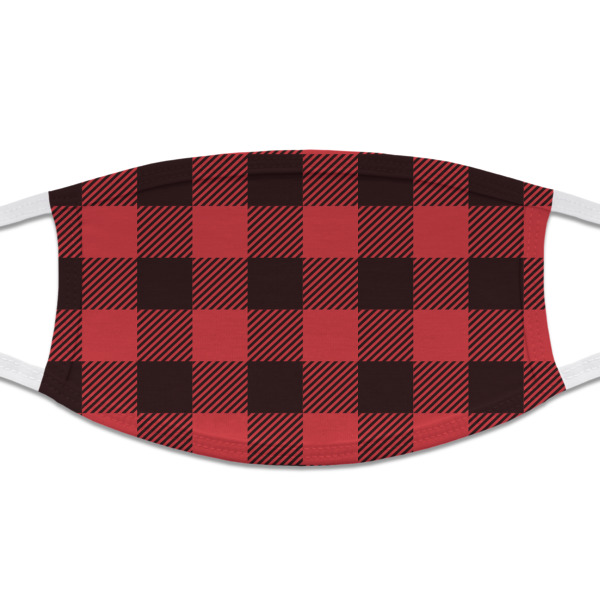 Custom Lumberjack Plaid Cloth Face Mask (T-Shirt Fabric)