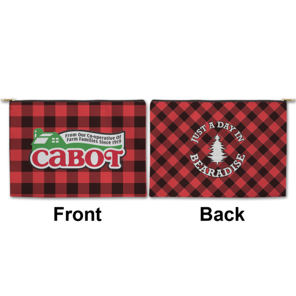 Custom Design - Large Zipper Pouch Approval (Front and Back)