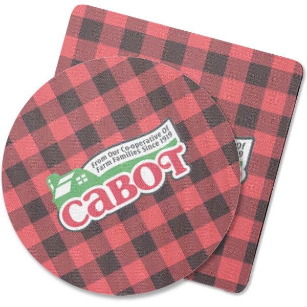 Custom Lumberjack Plaid Rubber Backed Coaster (Personalized)