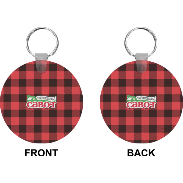 Custom Design - Circle Keychain (Front + Back)