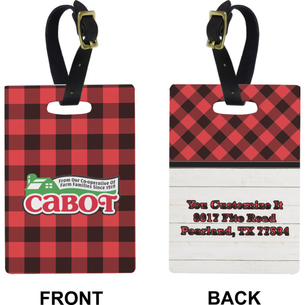 Custom Design - Rectangle Luggage Tag (Front + Back)