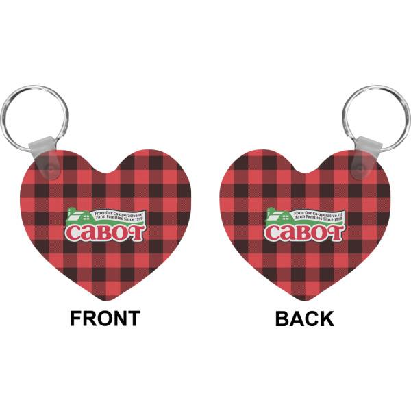 Custom Design - Heart Keychain (Front + Back)