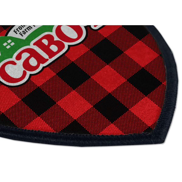 Custom Design - Iron On Patch - Shield - Style B - Closeup