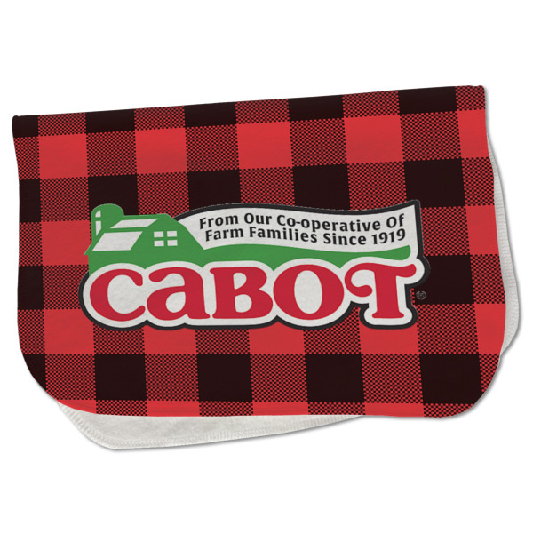 Custom Lumberjack Plaid Burp Cloth - Fleece w/ Name or Text