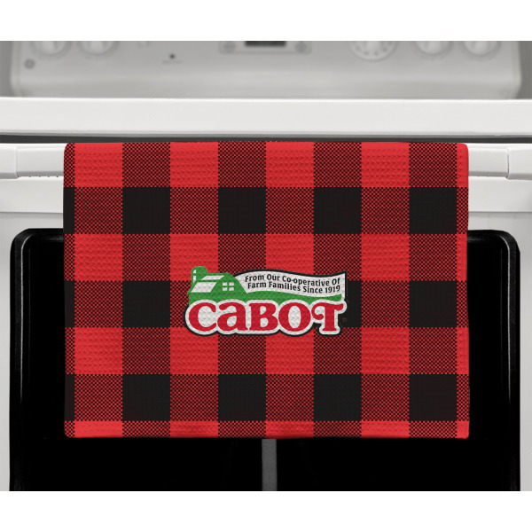 Custom Design - Waffle Weave Towel - Full Color Print - Lifestyle2 Image