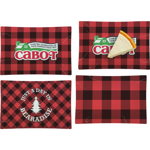 Custom Design - Set of Rectangular Appetizer / Dessert Plates