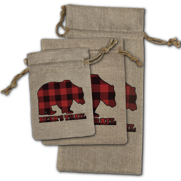 Custom Design - Burlap Gift Bags - (PARENT MAIN) All Three