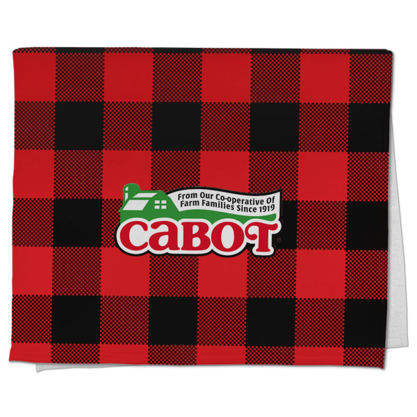 Custom Lumberjack Plaid Kitchen Towel - Poly Cotton w/ Name or Text