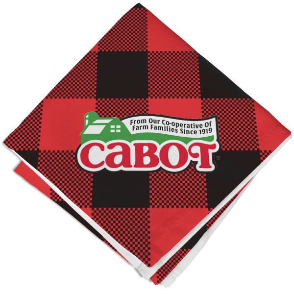 Custom Lumberjack Plaid Cloth Napkin w/ Name or Text