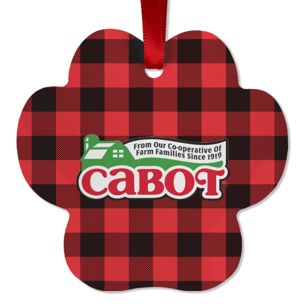 Custom Design - Metal Paw Ornament - Front