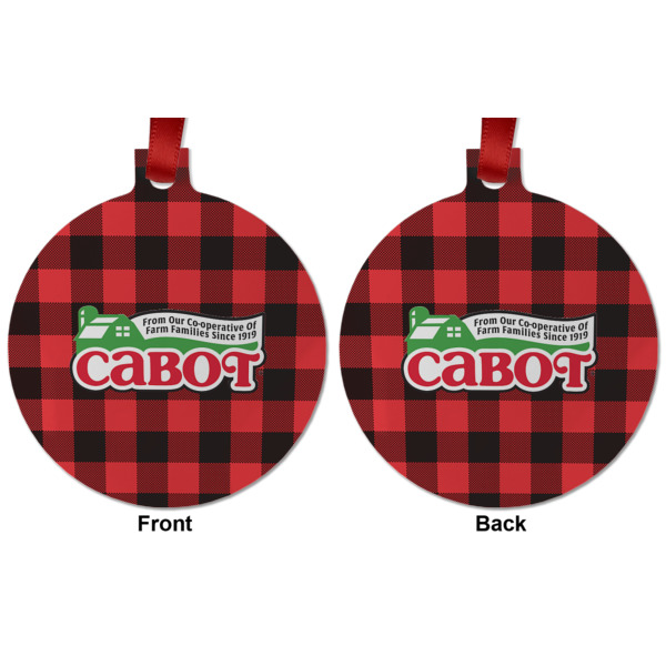 Custom Design - Metal Ball Ornament - Front and Back