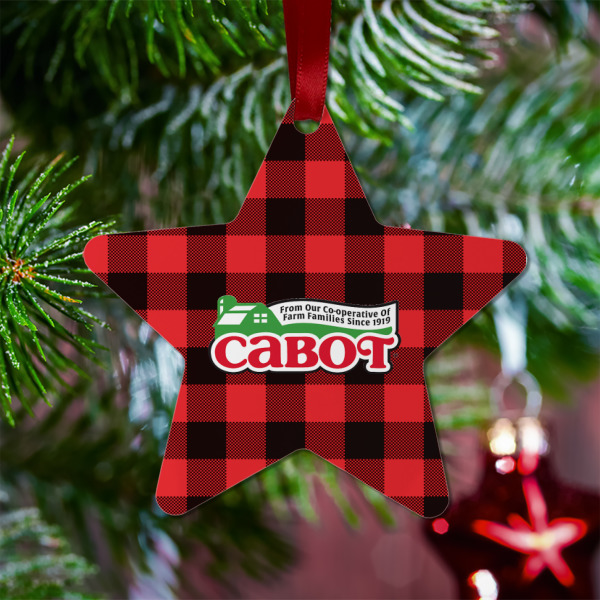 Custom Design - Metal Star Ornament - Lifestyle