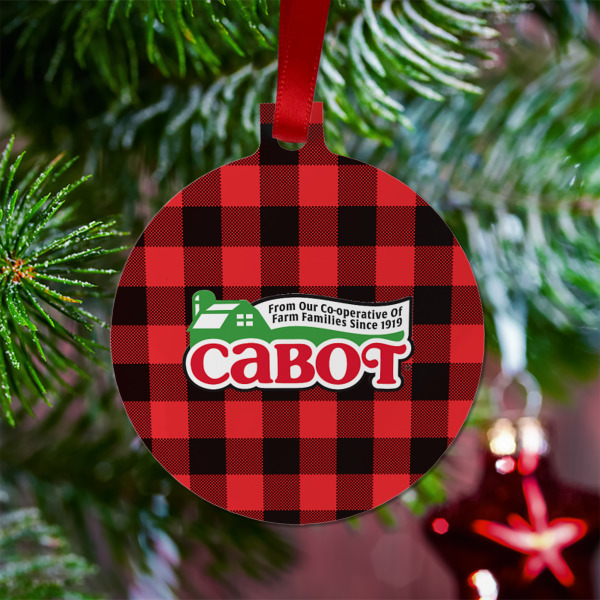 Custom Design - Metal Ball Ornament - Lifestyle