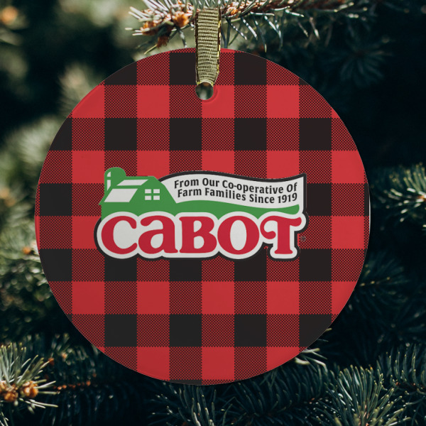 Custom Design - Frosted Glass Ornament - Round (Lifestyle)