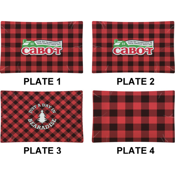 Custom Design - Set of Rectangular Dinner Plates (Approval)