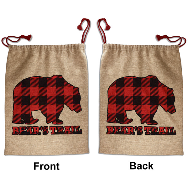 Custom Design - Santa Bag - Front and Back