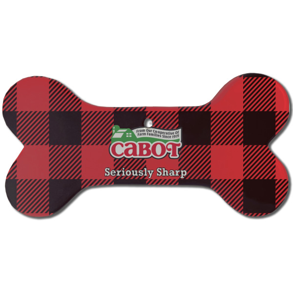 Custom Design - Ceramic Flat Ornament - Bone Front