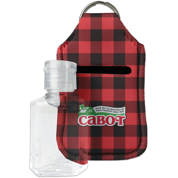 Custom Lumberjack Plaid Hand Sanitizer & Keychain Holder (Personalized)