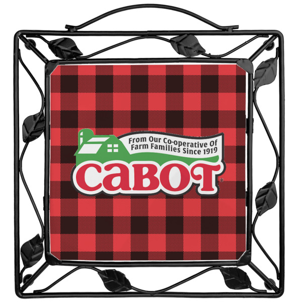 Custom Lumberjack Plaid Square Trivet (Personalized)