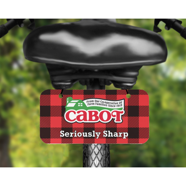 Custom Design - Mini License Plate on Bicycle - LIFESTYLE Two holes