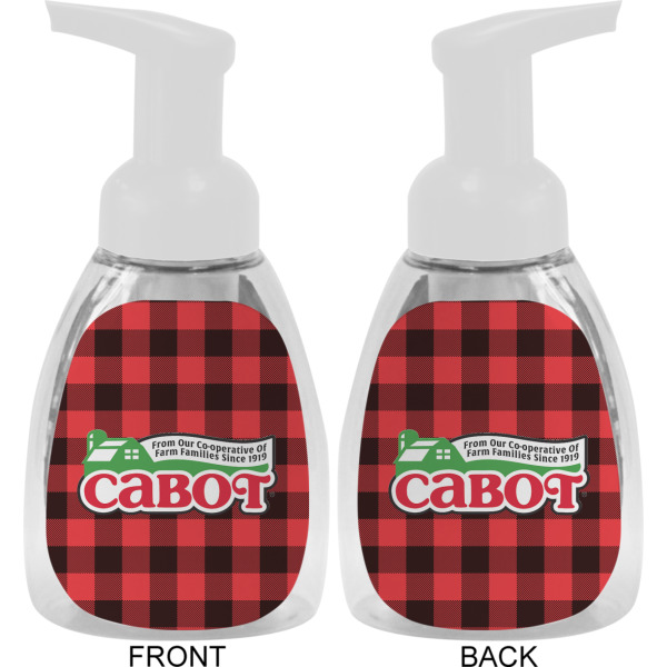 Custom Design - Foam Soap Bottle - White - Front & Back