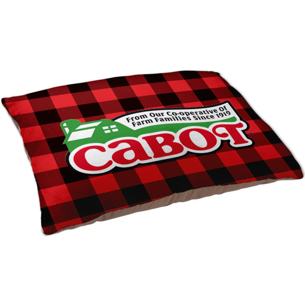 Custom Lumberjack Plaid Dog Bed - Large w/ Name or Text
