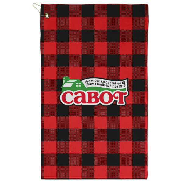 Custom Lumberjack Plaid Golf Towel - Poly-Cotton Blend w/ Name or Text
