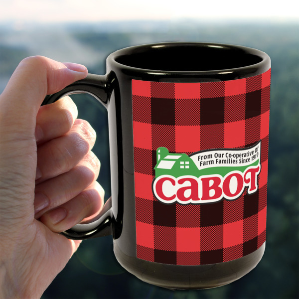 Custom Design - 15oz. Black Mug - Lifestyle