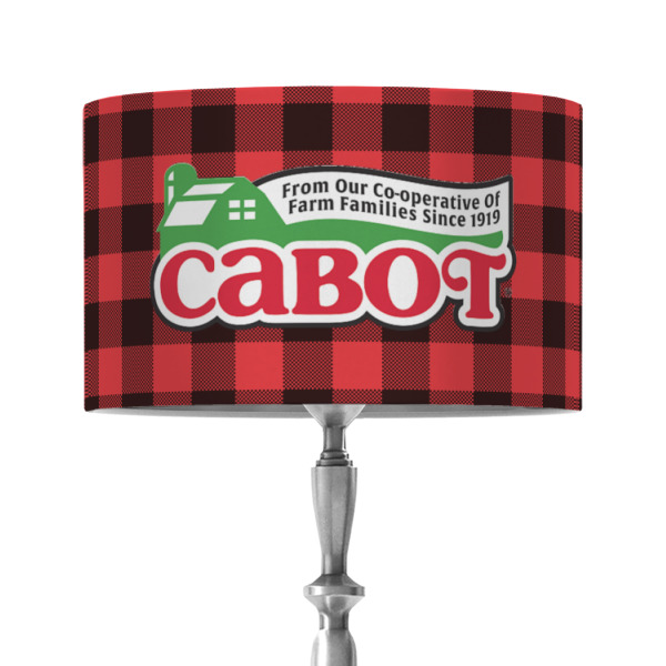Custom Design - 12" Drum Lampshade - ON STAND (Fabric)