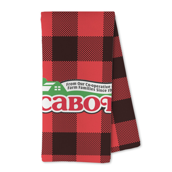 Custom Lumberjack Plaid Kitchen Towel - Microfiber (Personalized)