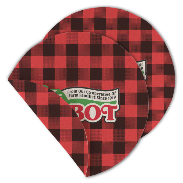 Custom Design - Round Linen Placemats - MAIN (Double-Sided)