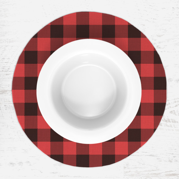 Custom Design - Round Linen Placemats - LIFESTYLE (single)