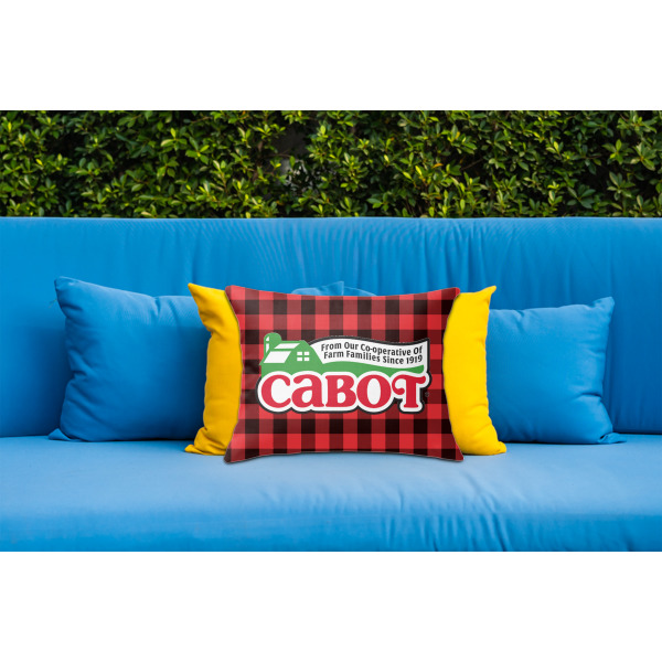 Custom Design - Outdoor Throw Pillow  - LIFESTYLE (Rectangular - 20x14)