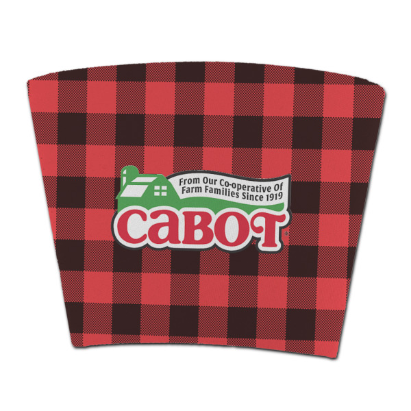 Custom Lumberjack Plaid Party Cup Sleeve - without bottom (Personalized)